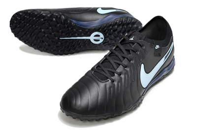Nike Tiempo Legend 10 Pro TF Artificial Turf Soccer Shoes - Black/Jade/Blue