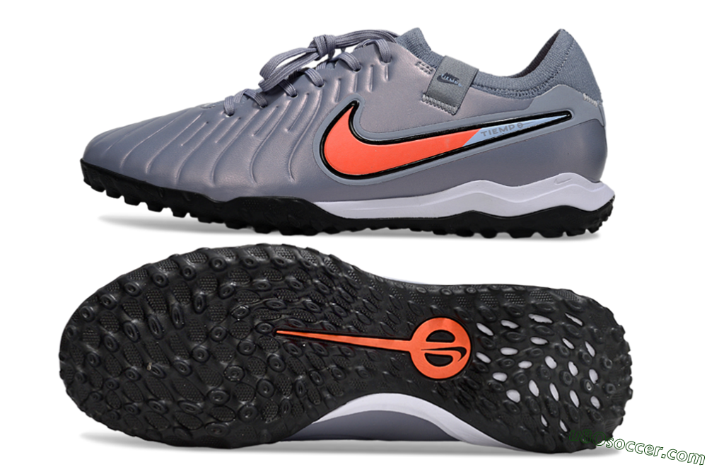 Nike Tiempo Legend 10 Pro TF Artificial Turf Soccer Shoes - Blue/Jade/Red 0