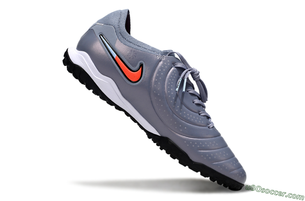 Nike Tiempo Legend 10 Pro TF Artificial Turf Soccer Shoes - Blue/Jade/Red 4