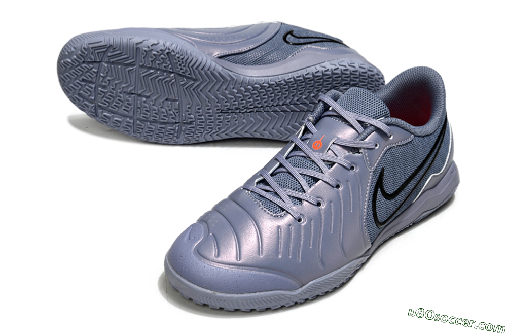 Nike Tiempo Legend 10 Academy IC Indoor & Futsal Soccer Shoes - Blue/Black/Jade 3