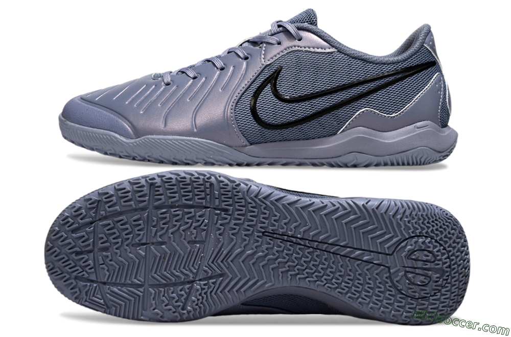 Nike Tiempo Legend 10 Academy IC Indoor & Futsal Soccer Shoes - Blue/Black/Jade 0