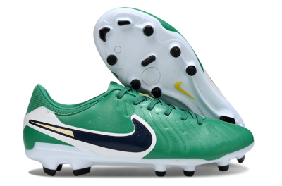 Nike Tiempo Legend 10 Academy FG Firm Ground Soccer Cleats - Green/Blue/Yellow