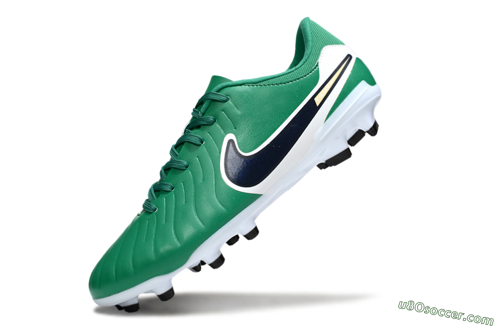 Nike Tiempo Legend 10 Academy FG Firm Ground Soccer Cleats - Green/Blue/Yellow 5