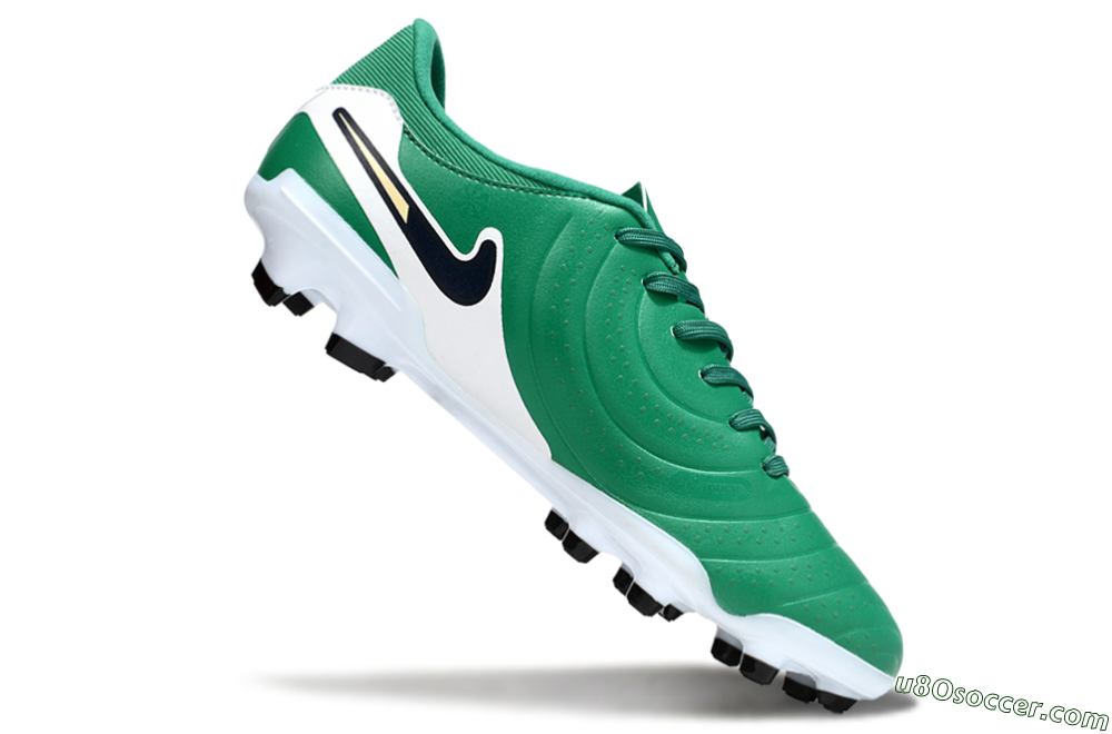 Nike Tiempo Legend 10 Academy FG Firm Ground Soccer Cleats - Green/Blue/Yellow 4