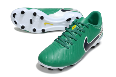 Nike Tiempo Legend 10 Academy FG Firm Ground Soccer Cleats - Green/Blue/Yellow