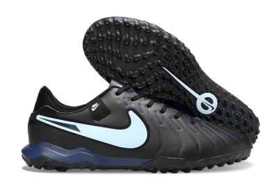 Nike Tiempo Legend 10 Academy TF Artificial Turf Soccer Shoes - Black/Jade