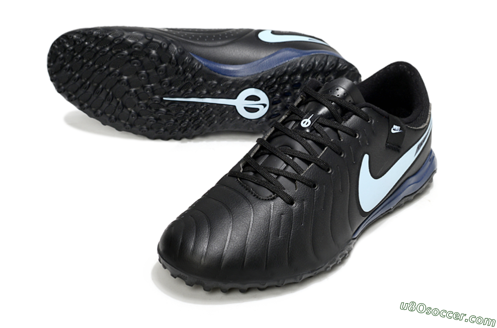 Nike Tiempo Legend 10 Academy TF Artificial Turf Soccer Shoes - Black/Jade 3