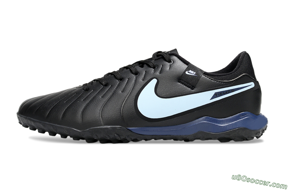 Nike Tiempo Legend 10 Academy TF Artificial Turf Soccer Shoes - Black/Jade 2