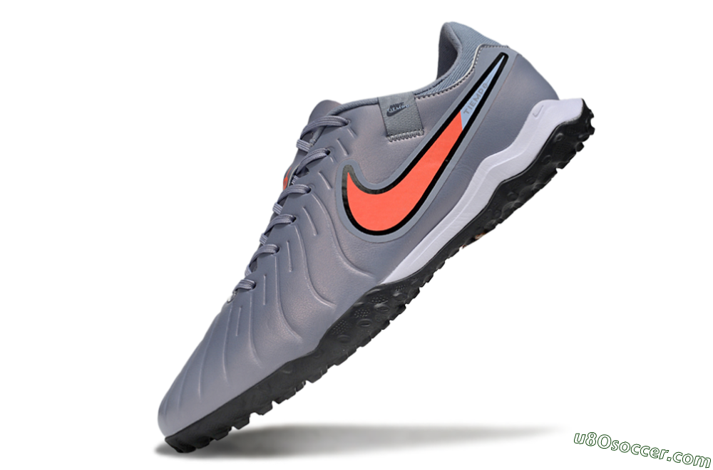 Nike Tiempo Legend 10 Academy TF Artificial Turf Soccer Shoes - Blue/Jade/Red 4