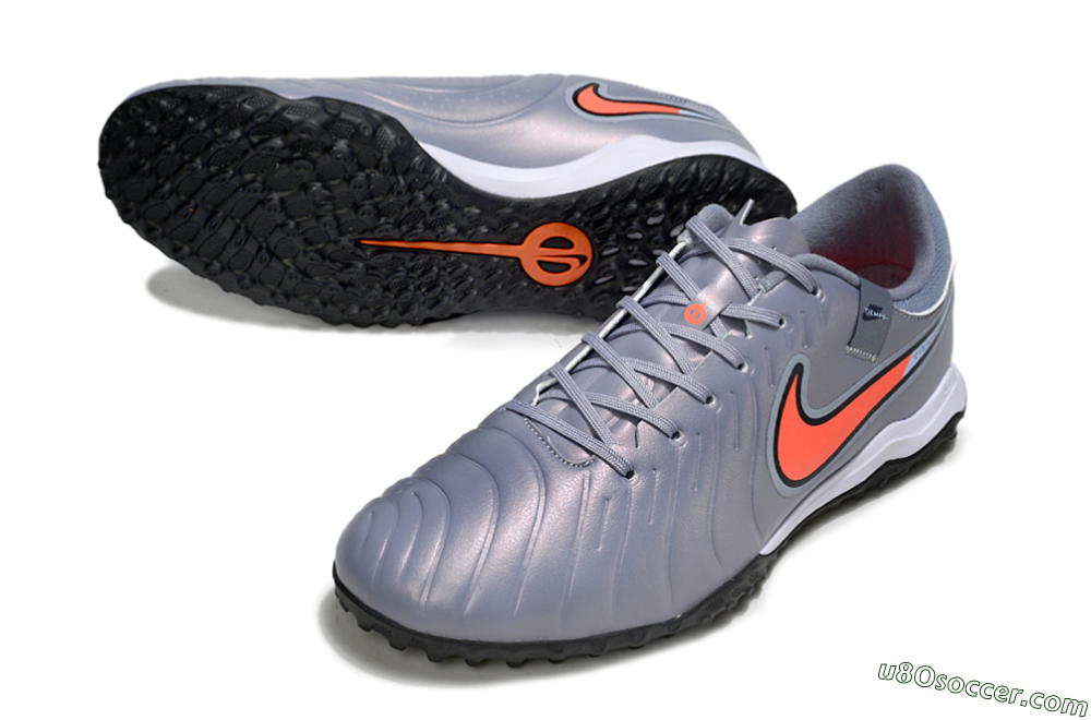 Nike Tiempo Legend 10 Academy TF Artificial Turf Soccer Shoes - Blue/Jade/Red 3