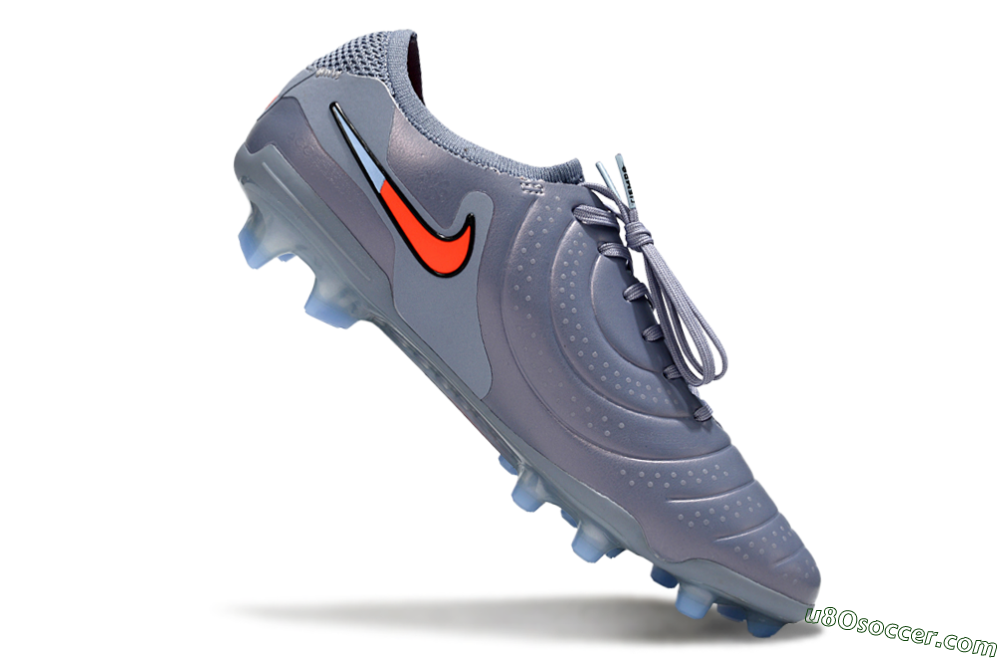 Nike Tiempo Legend 10 Elite FG Firm Ground Soccer Cleats - Blue/Jade/Red 4