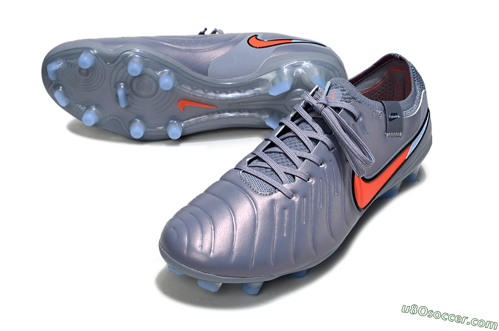 Nike Tiempo Legend 10 Elite FG Firm Ground Soccer Cleats - Blue/Jade/Red 3