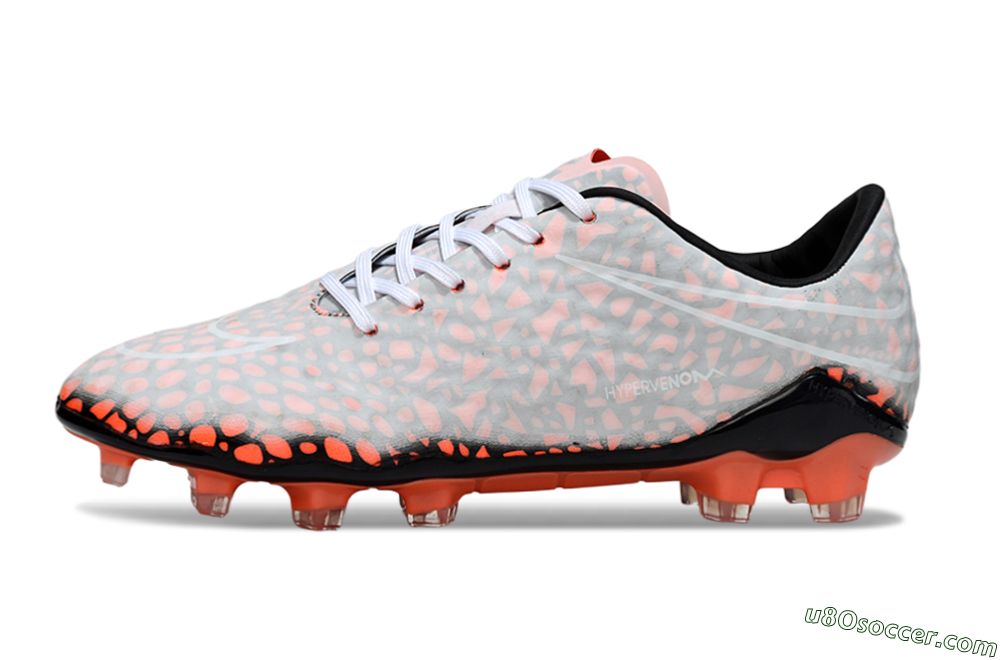 Nike Hypervenom Phantom RGN SE FG Firm Ground Soccer Cleats - Grey/Red/Black 2