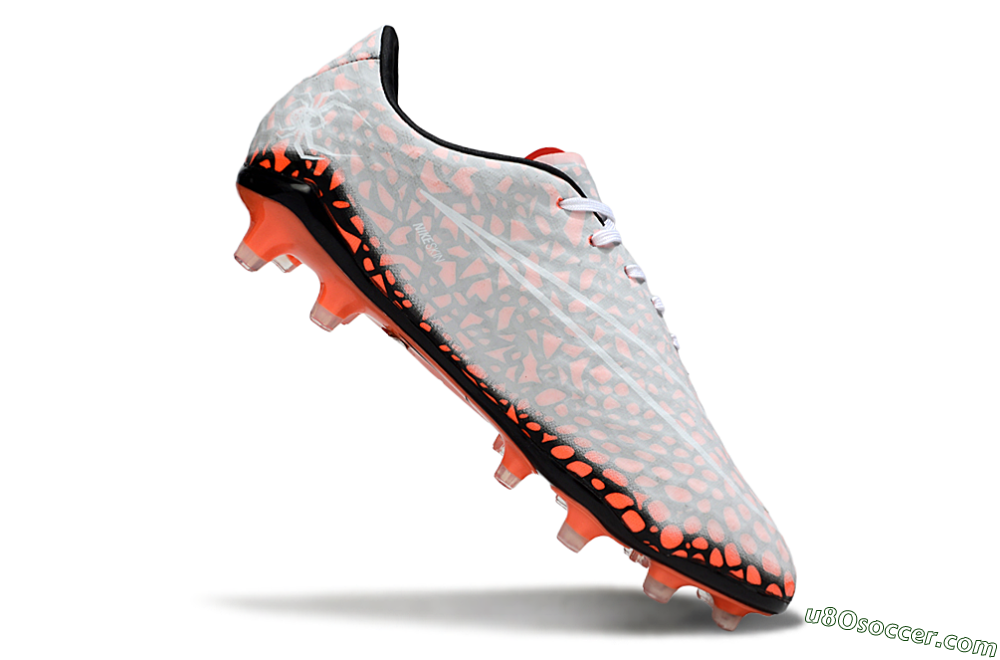 Nike Hypervenom Phantom RGN SE FG Firm Ground Soccer Cleats - Grey/Red/Black 4