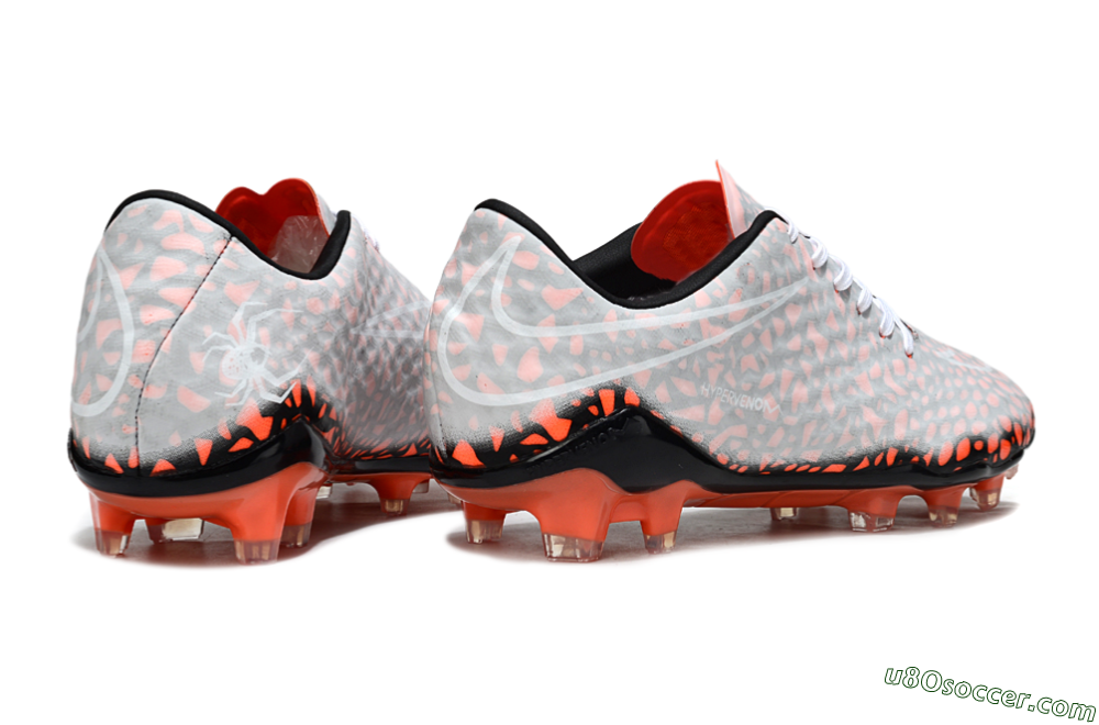 Nike Hypervenom Phantom RGN SE FG Firm Ground Soccer Cleats - Grey/Red/Black 6