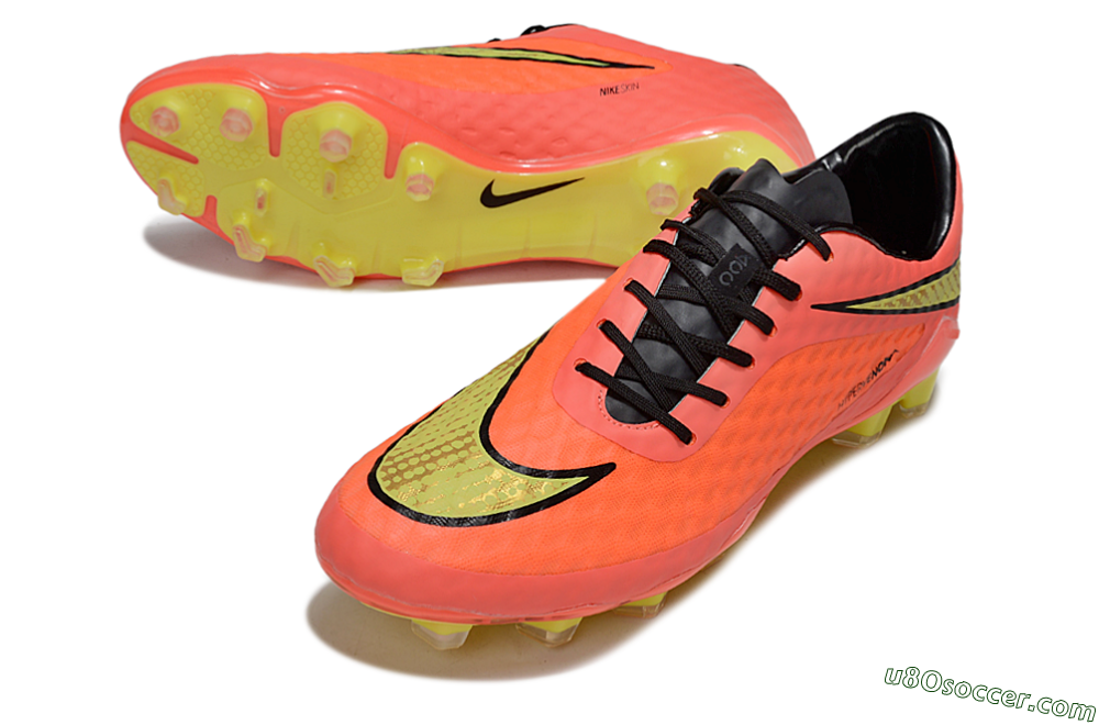 Nike Hypervenom Phantom FG Firm Ground Soccer Cleats - Red/Yellow/Black 3