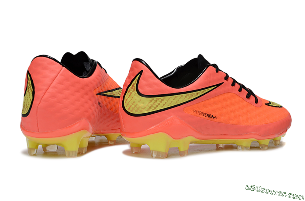 Nike Hypervenom Phantom FG Firm Ground Soccer Cleats - Red/Yellow/Black 6