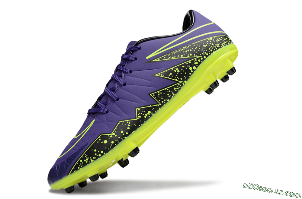Nike Hypervenom Phantom II FG Firm Ground Soccer Cleats - Blue/Black/Yellow 5