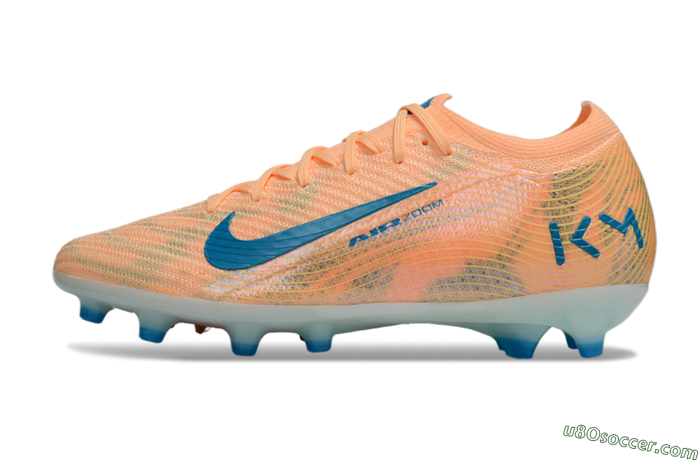 Nike Air Zoom Mercurial Vapor 16 Elite AG Artificial Grass Soccer Cleats - Pink/Blue/Yellow 2