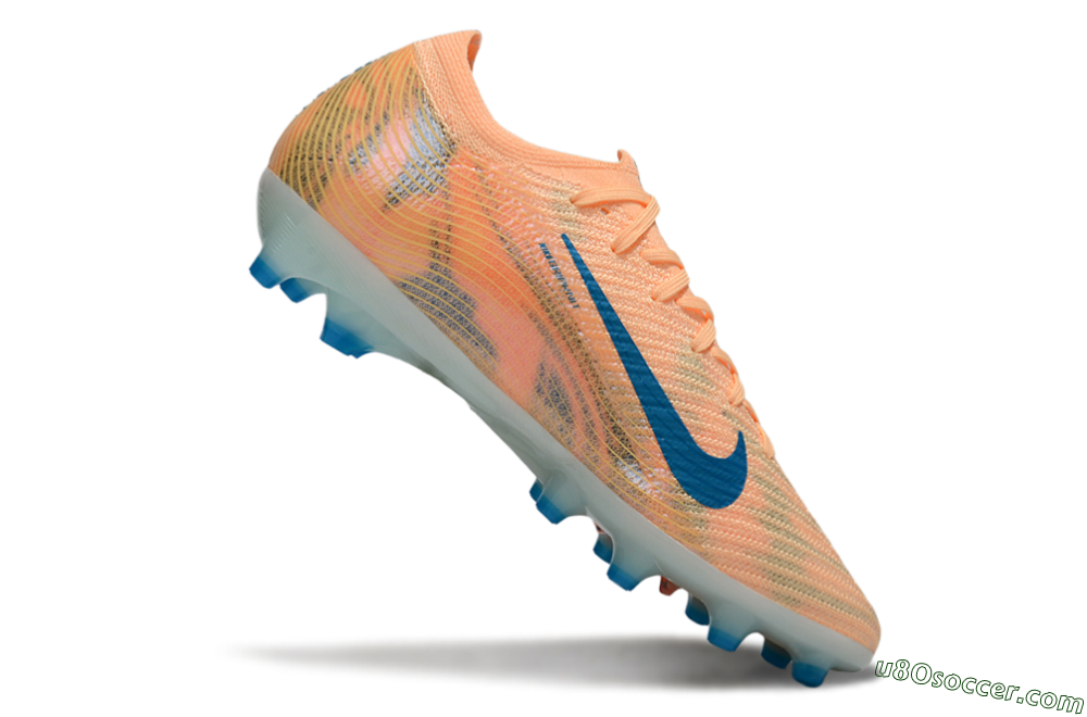 Nike Air Zoom Mercurial Vapor 16 Elite AG Artificial Grass Soccer Cleats - Pink/Blue/Yellow 4