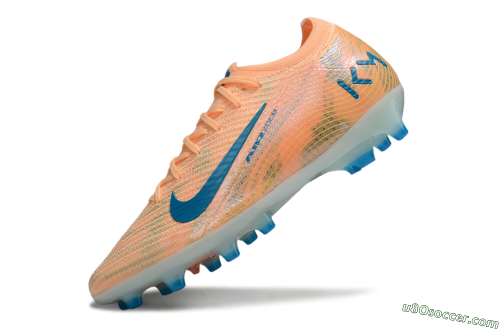 Nike Air Zoom Mercurial Vapor 16 Elite AG Artificial Grass Soccer Cleats - Pink/Blue/Yellow 5
