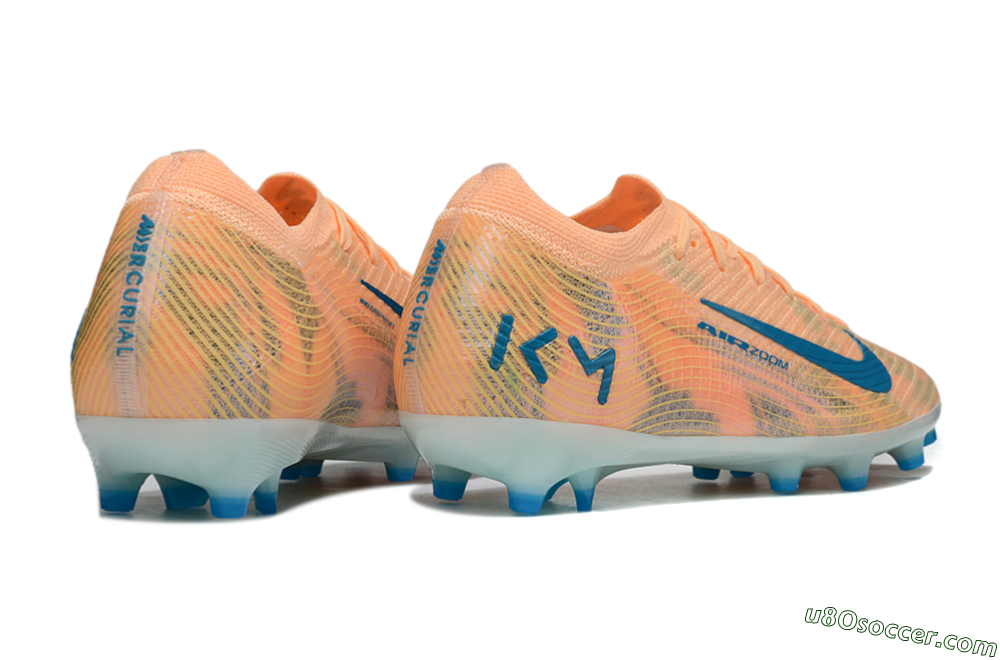 Nike Air Zoom Mercurial Vapor 16 Elite AG Artificial Grass Soccer Cleats - Pink/Blue/Yellow 6