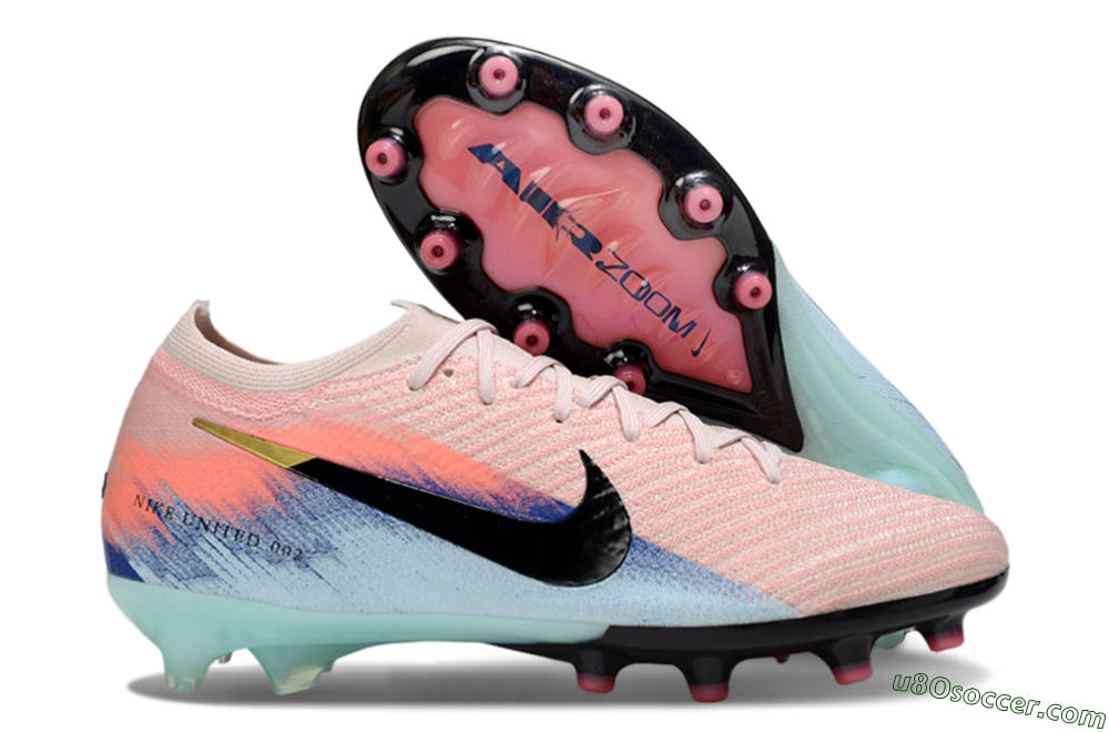 Nike Air Zoom Mercurial Vapor 16 Elite AG Artificial Grass Soccer Cleats - Pink/Black/Jade 1