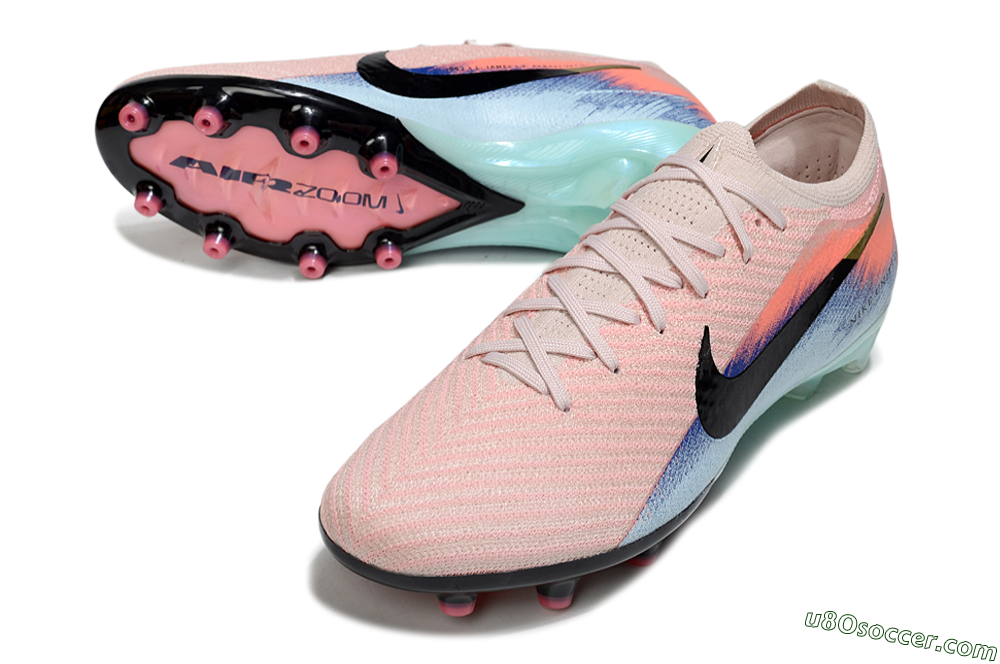 Nike Air Zoom Mercurial Vapor 16 Elite AG Artificial Grass Soccer Cleats - Pink/Black/Jade 3
