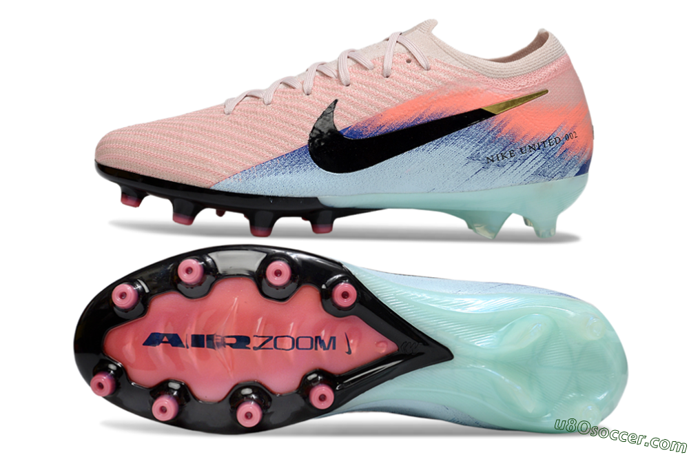 Nike Air Zoom Mercurial Vapor 16 Elite AG Artificial Grass Soccer Cleats - Pink/Black/Jade 0