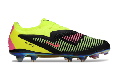 Nike Phantom 6 Elite Low FG Firm Ground Soccer Cleats - Yellow/Black/Pink