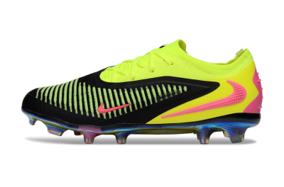 Nike Phantom 6 Elite Low FG Firm Ground Soccer Cleats - Yellow/Black/Pink