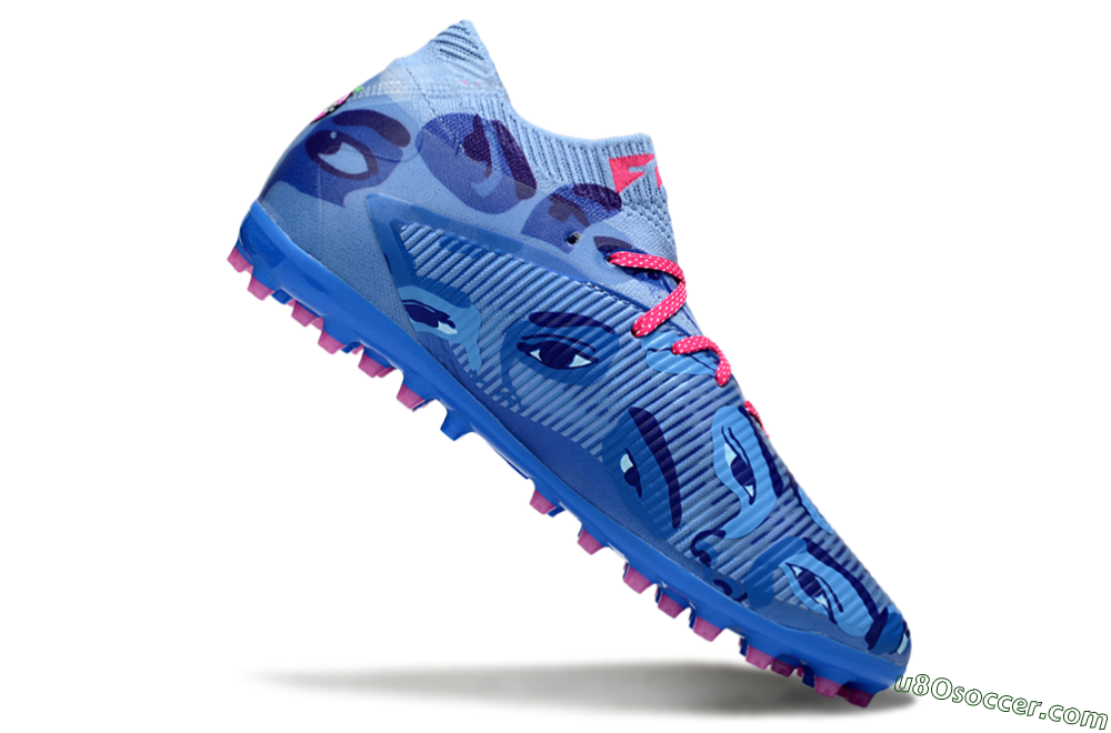 Puma Future 8 Ultimate MG Multi Ground Soccer Cleats - Blue/Pink/Black 4