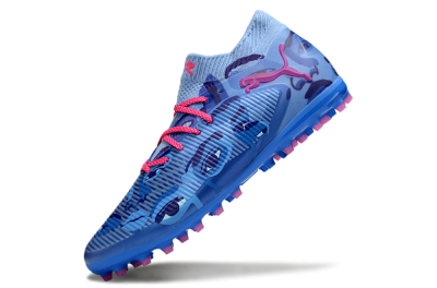 Puma Future 8 Ultimate MG Multi Ground Soccer Cleats - Blue/Pink/Black