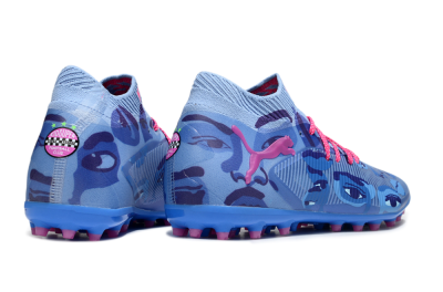 Puma Future 8 Ultimate MG Multi Ground Soccer Cleats - Blue/Pink/Black