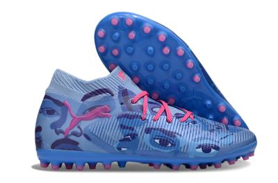 Puma Future 8 Ultimate MG Multi Ground Soccer Cleats - Blue/Pink/Black