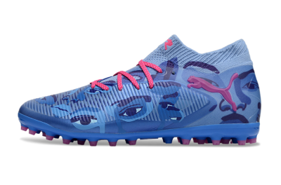 Puma Future 8 Ultimate MG Multi Ground Soccer Cleats - Blue/Pink/Black