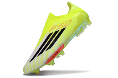 Adidas F50+ Elite Lightstrike Pro Laceless FG Firm Ground Soccer Cleats - Yellow/Black/Red