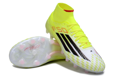 Adidas F50+ Elite Mid FG Firm Ground Soccer Cleats - Yellow/Black/Red