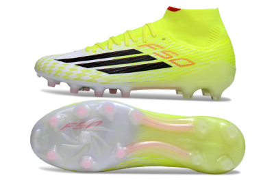 Adidas F50+ Elite Mid FG Firm Ground Soccer Cleats - Yellow/Black/Red