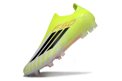 Adidas F50+ Elite Laceless FG Firm Ground Soccer Cleats - Yellow/Black/Red