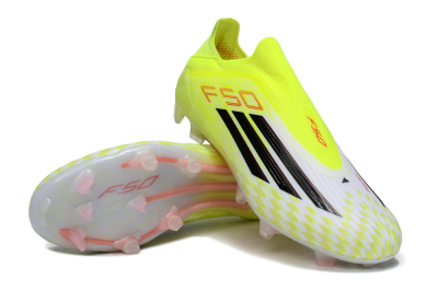 Adidas F50+ Elite Laceless FG Firm Ground Soccer Cleats - Yellow/Black/Red