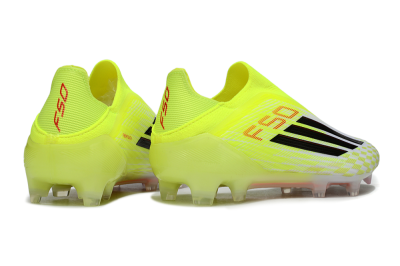 Adidas F50+ Elite Laceless FG Firm Ground Soccer Cleats - Yellow/Black/Red