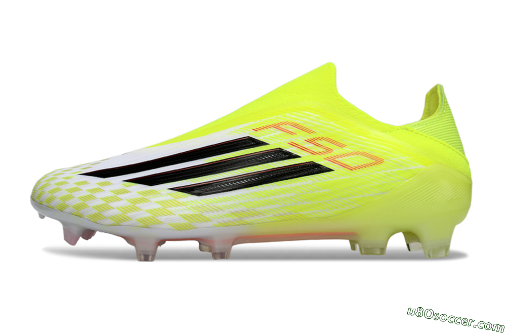 Adidas F50+ Elite Laceless FG Firm Ground Soccer Cleats - Yellow/Black/Red 2
