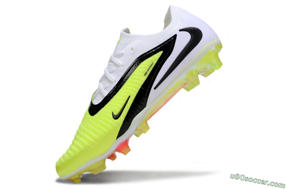 Nike Phantom 6 Elite Low FG Firm Ground Soccer Cleats - Yellow/Black/White 5