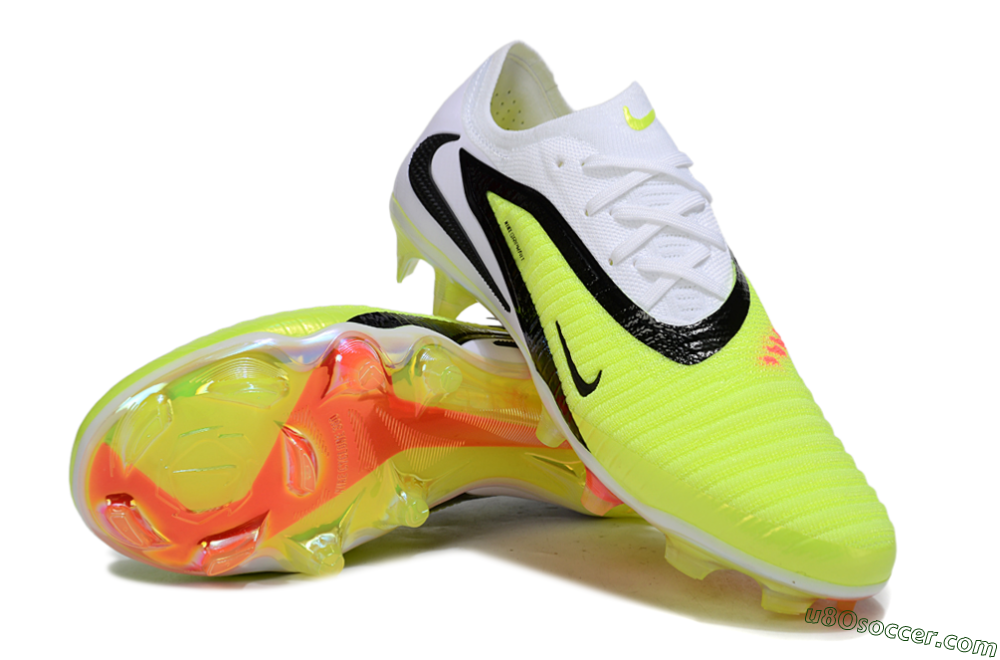 Nike Phantom 6 Elite Low FG Firm Ground Soccer Cleats - Yellow/Black/White 3