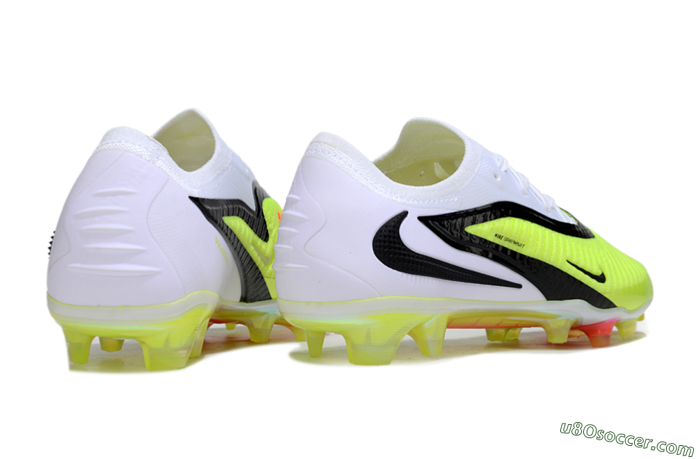 Nike Phantom 6 Elite Low FG Firm Ground Soccer Cleats - Yellow/Black/White 6