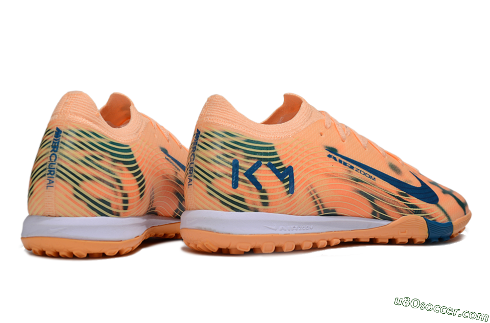 Nike Air Zoom Mercurial Vapor 16 Elite TF Artificial Turf Soccer Shoes - Pink/Blue/Yellow 6