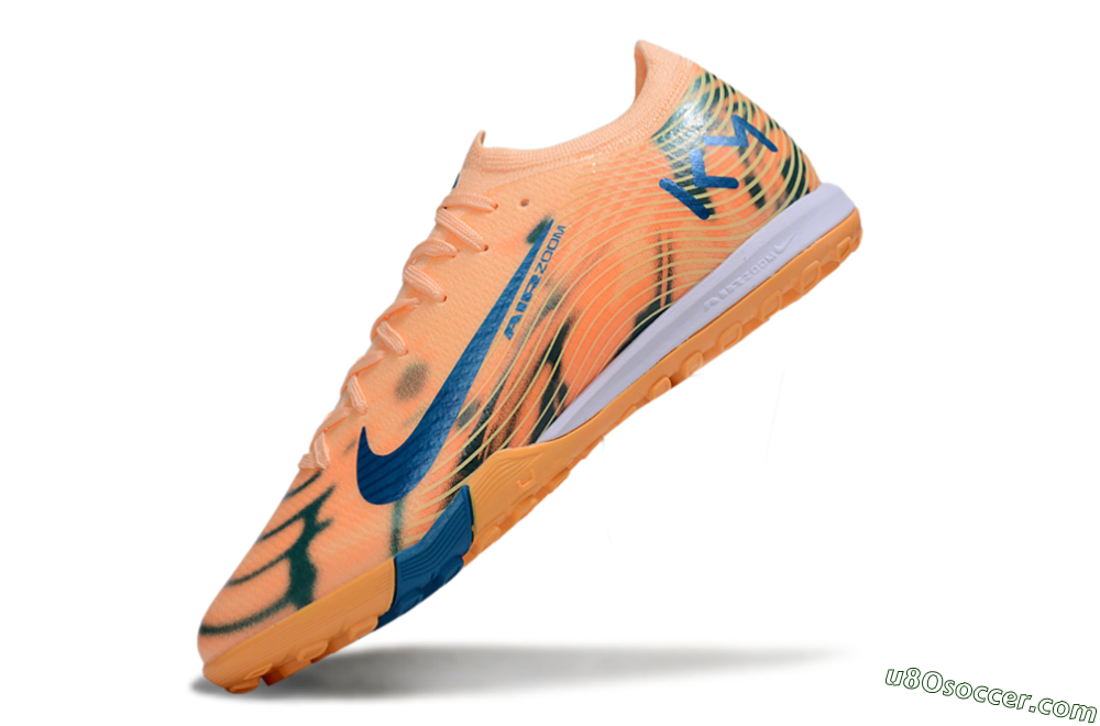 Nike Air Zoom Mercurial Vapor 16 Elite TF Artificial Turf Soccer Shoes - Pink/Blue/Yellow 5