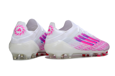 Adidas F50 Pro FG Firm Ground Soccer Cleats - White/Pink/Blue