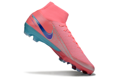 Nike Air Zoom Mercurial Superfly 10 Elite FG Firm Ground Soccer Cleats - Pink/Silver/Blue
